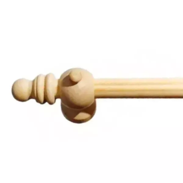 BARRAL CORTINA 2.00 MT X 22 MM - KIT NATURAL