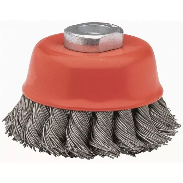 CEPILLO AMOLAD. COPA ACERO TRENZ 100 MM