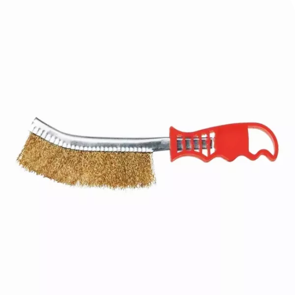 CEPILLO MANO MANGO PLAST. ROJO - BRONCE