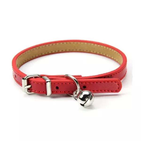 COLLAR CUERO CON SONAJERO - CHICO