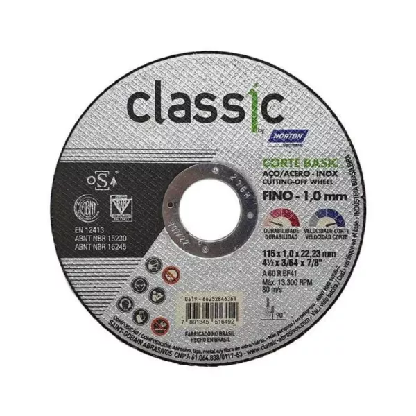 DISCO C.METAL 4 1/2" - 1.0 MM - NORTON