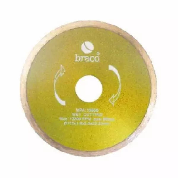 DISCO DIAMANTADO BRACO 4 1/2" CONTINUO