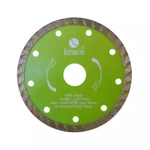 DISCO DIAMANTADO BRACO 4 1/2" TURBO