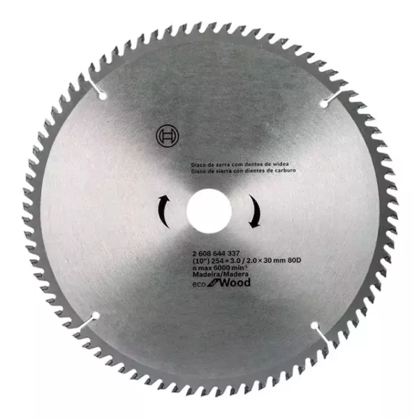 DISCO SIERRA WIDIA 10" - 80 D BRACO