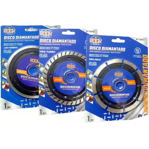 DISCO DIAMANTADO ROCK 4 1/2" CONTINUO - ECO