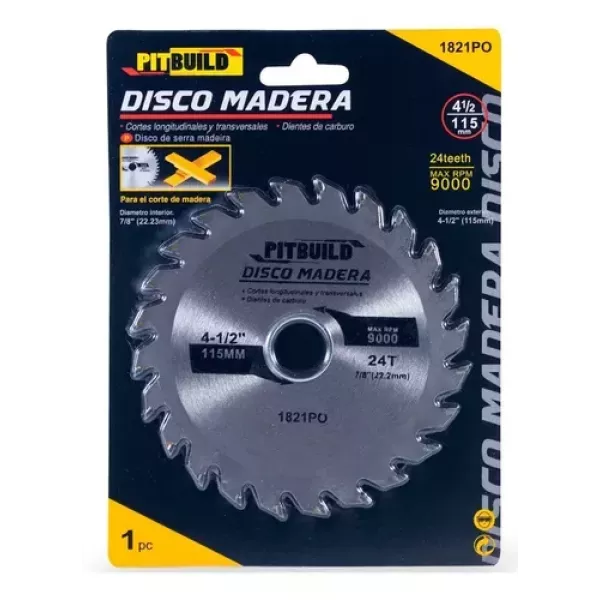 DISCO SIERRA WIDIA 4 1/2" - 24 D