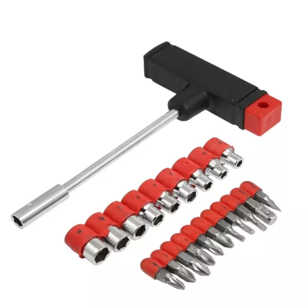 LLAVE T - 21 PIEZAS - TUBOS Y PUNTAS