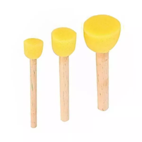 PINCEL ARTISTICO GOMA ESPUMA X 3 - TAPON
