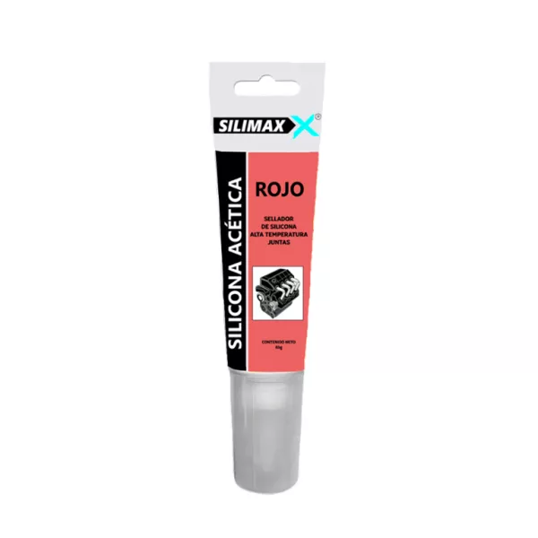 SILICONA POMO ALTA TEMPERATURA ROJA 85 GR