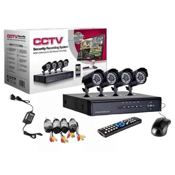 SIST. MONITOREO CCTV - KIT X 4 CAMARAS