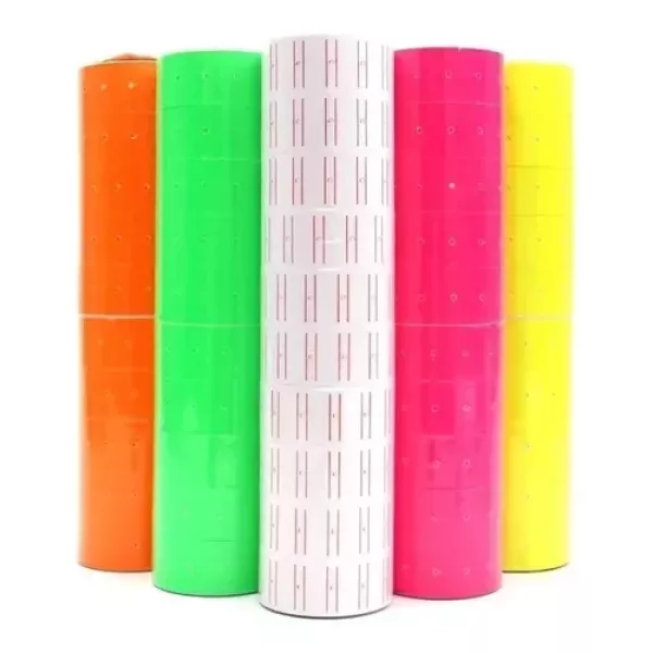 TICKET ROLLO X 10 - BLANCO / FLUO