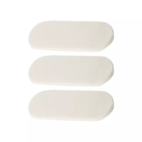 Topetina Adhesiva Ovalada X 3 - Blanca