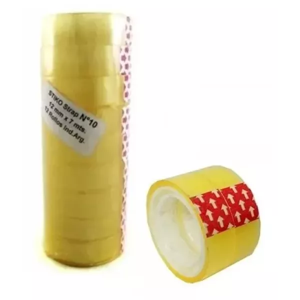 CINTA ADHES. TRANSP CHICA - 5 MT X 12 U