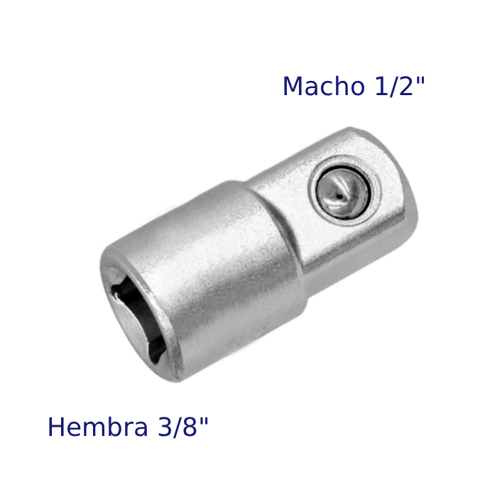 Bocallave Adaptador H 3/8" A M 1/2"