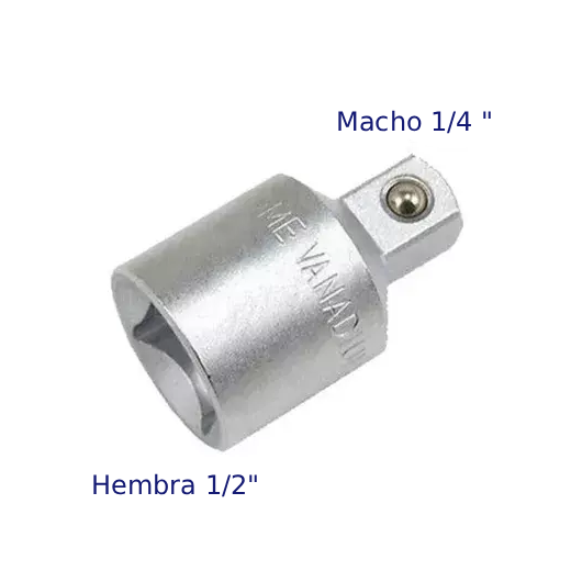 Bocallave Adaptador H 1/2" A M 1/4"