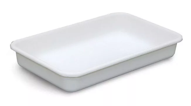 Bandeja Plastica 40 X 28 X 10 Cm - Blanca