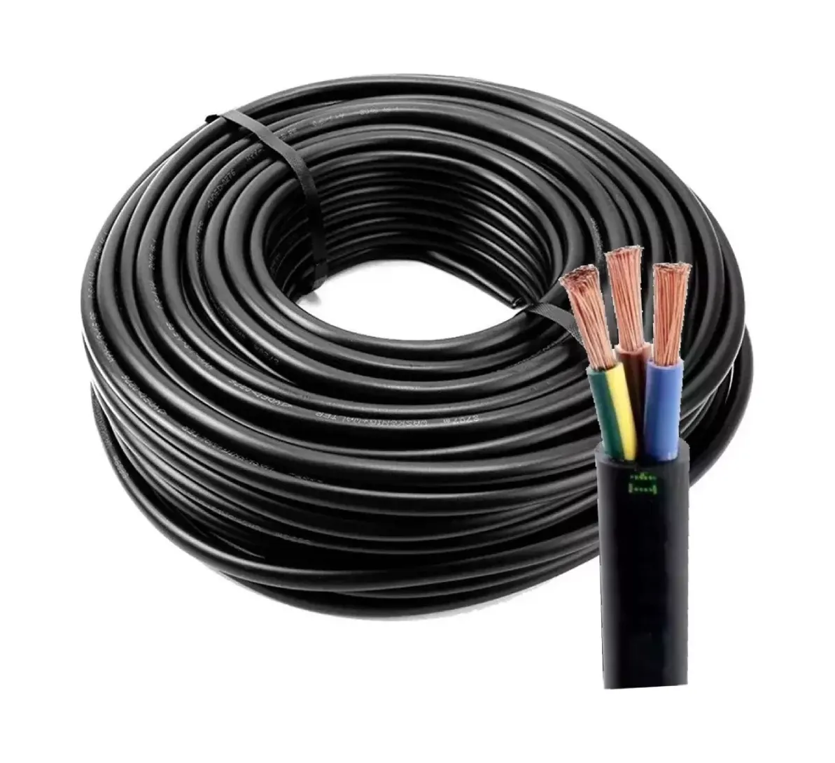 Cable Elect. Tpr Negro 3 X 1.50