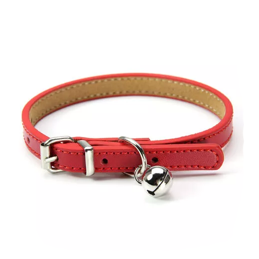 Collar Cuero Con Sonajero - Chico
