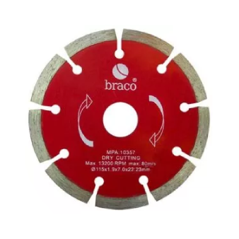Disco Diamantado Braco 4 1/2" Segmentado