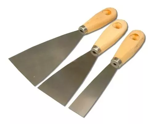 Espatula Madera - Set X 3 U. 1".2".3"