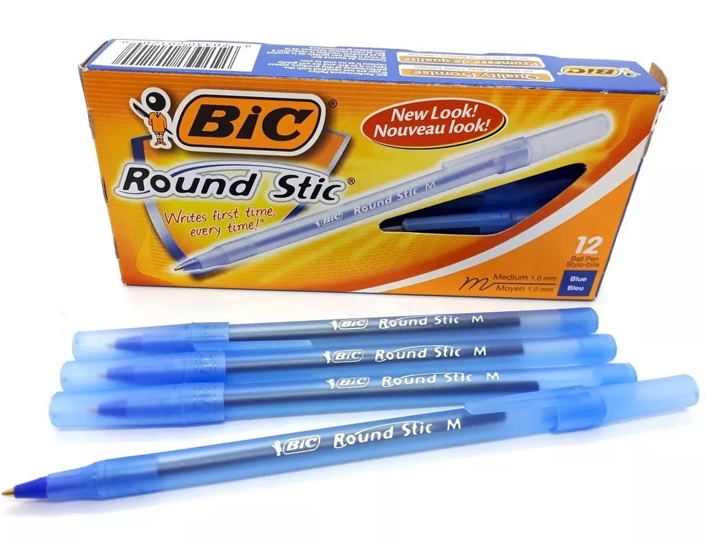 Lapicera Bic Round Stic X 12 U.